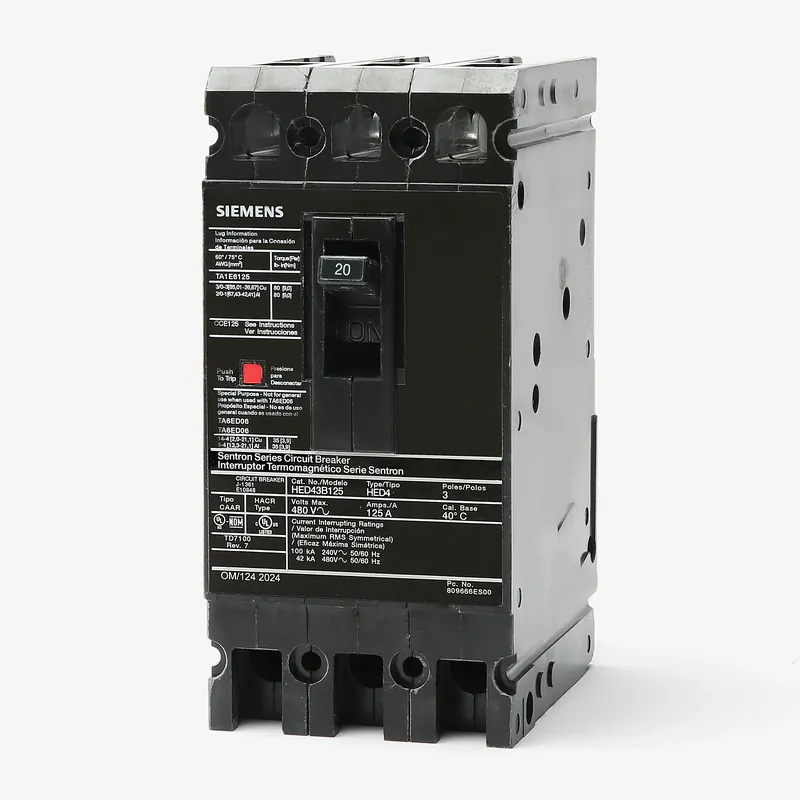 One Day Deal Siemens HHED63B020L - 20A 3 Pole Molded Case Circuit Breaker