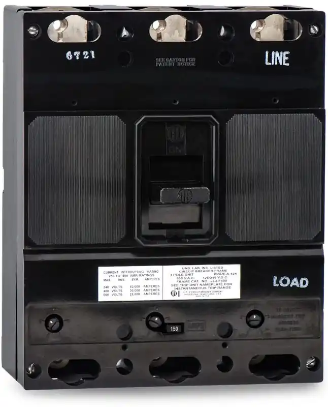 Free Returns Siemens JL3B150 - 150A 3 Pole Molded Case Circuit Breaker