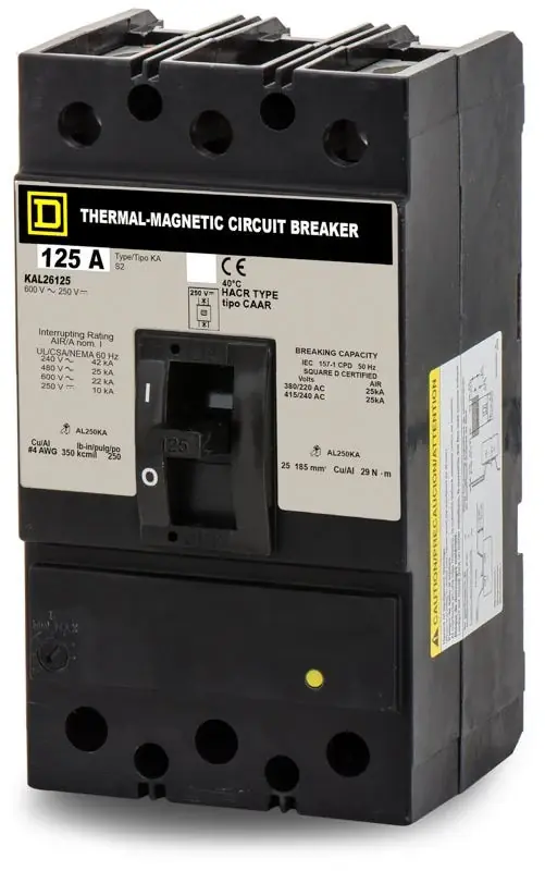 Special Offer Square D KAL26125 - 125A 2 Pole Molded Case Circuit Breaker