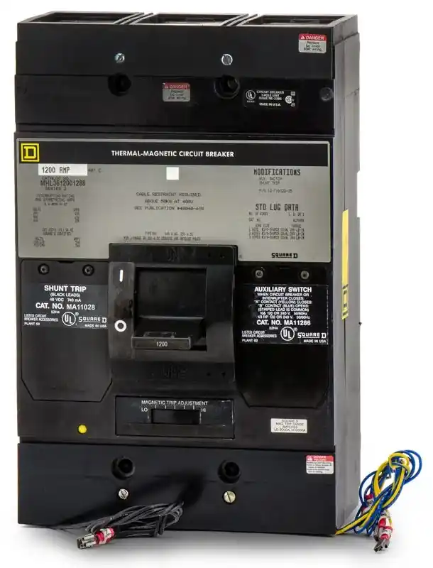 Square D MHL3612001288 - 1200A 3 Pole Molded Case Circuit Breaker Instant Buy