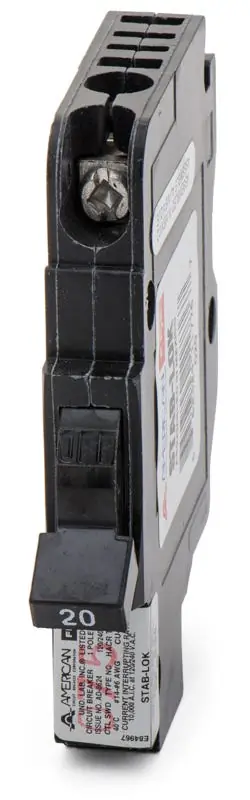 Direct From Factory Federal Pacific NC020 - 20A 1 Pole Miniature Circuit Breaker