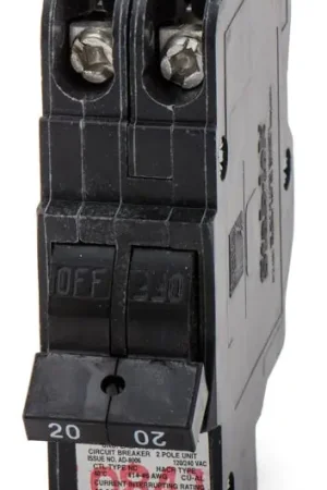 Reduced Price Federal Pacific NC0220 - 20A 2 Pole Miniature Circuit Breaker