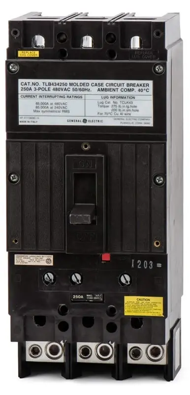 ABB / General Electric TLB434250 - 250A 3 Pole Molded Case Circuit Breaker Luxury