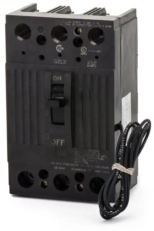 Latest ABB / General Electric TQD32125ST1 - 125A 3 Pole Molded Case Circuit Breaker