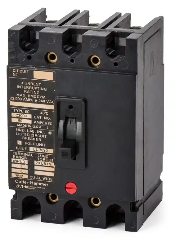 Express Delivery Eaton / Cutler-Hammer EC3090 - 90A 3 Pole Molded Case Circuit Breaker