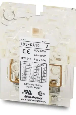 Allen-Bradley 195-GA10 Auxiliary Contact Block Price Drop
