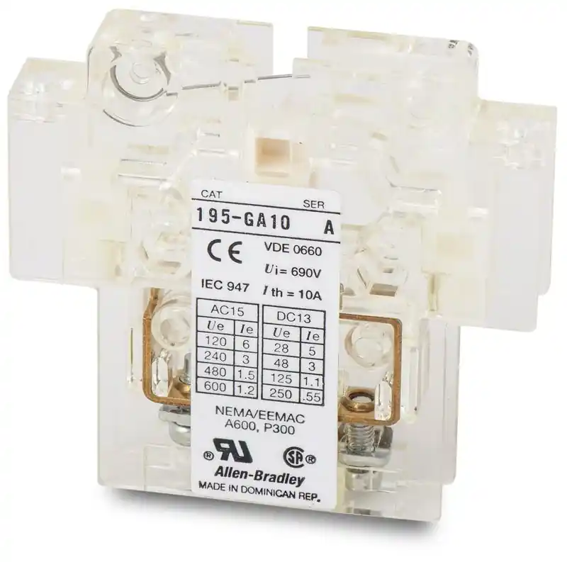 Allen-Bradley 195-GA10 Auxiliary Contact Block Price Drop