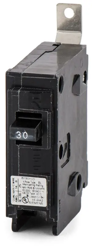 Limited Time Siemens B130HID - 30A 1 Pole Miniature Circuit Breaker