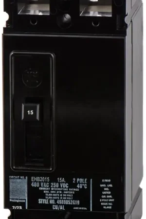 Eaton / Westinghouse EHB2015 - 15A 2 Pole Molded Case Circuit Breaker Time-Limited