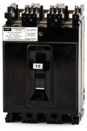 Federal Pacific NEF431015 - 15A 3 Pole Molded Case Circuit Breaker Last Chance