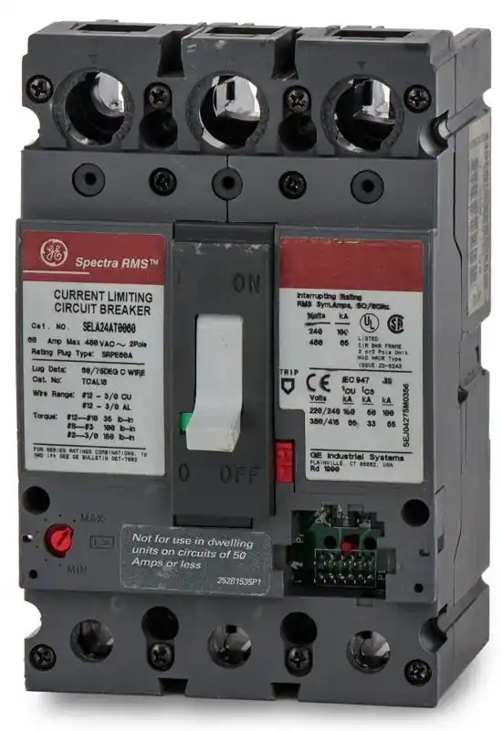 ABB / General Electric SELA24AT0060 - 60A 2 Pole Molded Case Circuit Breaker Time-Limited