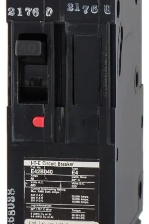 Big Sale Siemens E42B040 - 40A 2 Pole Molded Case Circuit Breaker