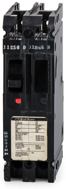 Siemens ED42M020 - 20A 2 Pole Molded Case Circuit Breaker Must Have