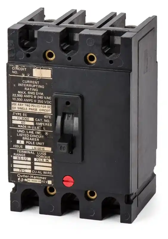 Eaton / Cutler-Hammer EC3060 - 60A 3 Pole Molded Case Circuit Breaker Best Choice