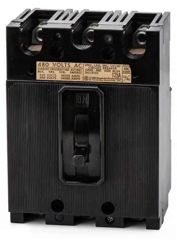 Certified Siemens / ITE EH3B125 - 125A 3 Pole Molded Case Circuit Breaker