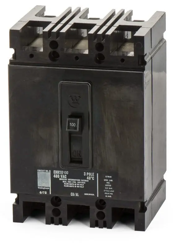 Best Choice Eaton / Westinghouse EHB3100 - 100A 3 Pole Molded Case Circuit Breaker