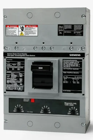 Fast Shipping Siemens HLXD63B600 - 600A 3 Pole Molded Case Circuit Breaker