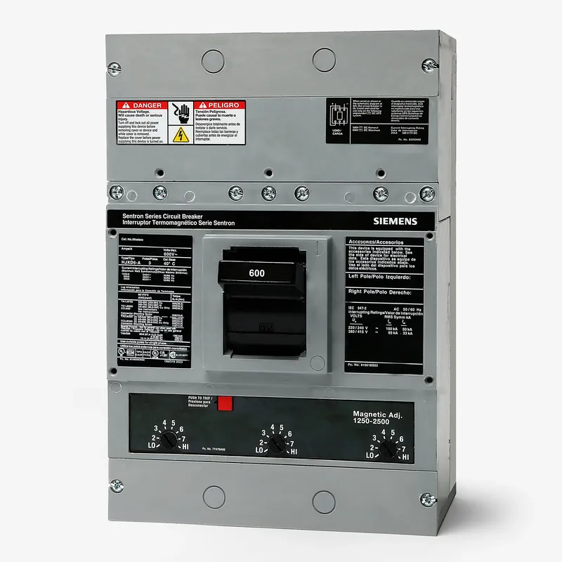 Fast Shipping Siemens HLXD63B600 - 600A 3 Pole Molded Case Circuit Breaker