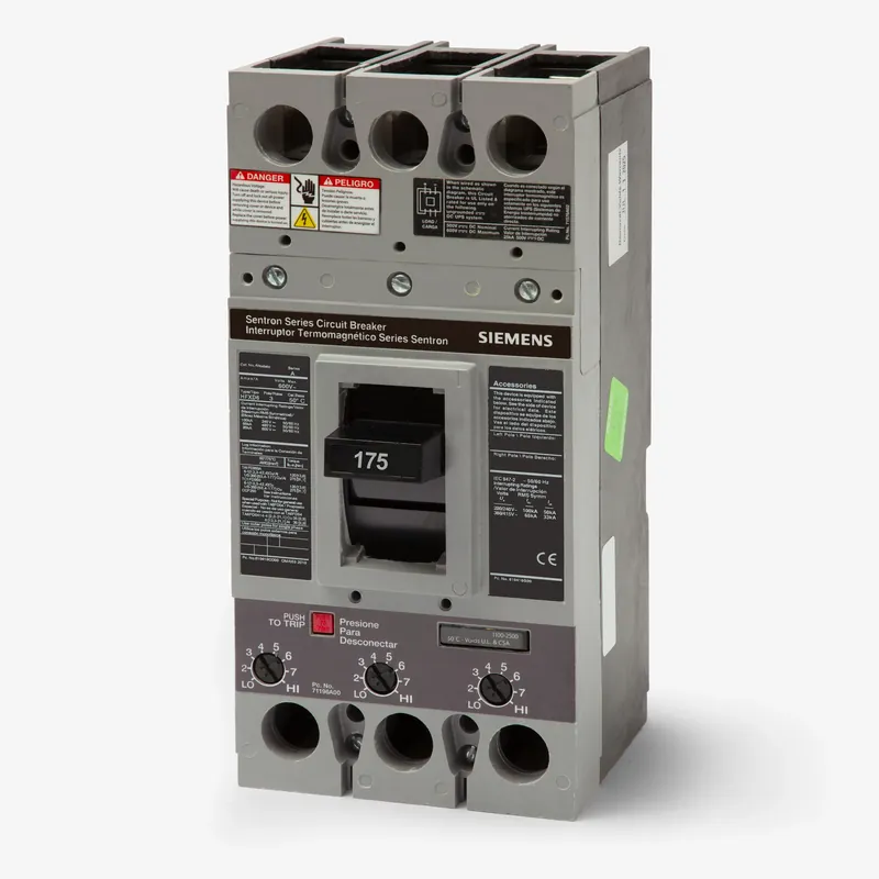 Certified Siemens HFXD63B175 - 175A 3 Pole Molded Case Circuit Breaker