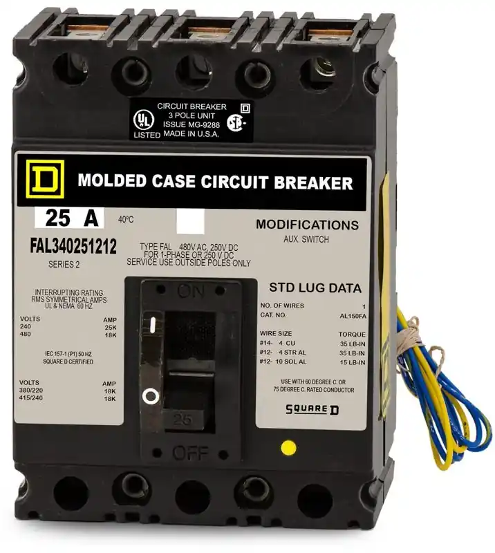 Holiday Sale Square D FAL340251212 - 25A 3 Pole Molded Case Circuit Breaker