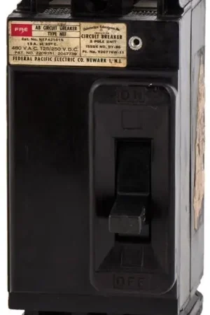 Top Rated Federal Pacific NEF421015 - 15A 2 Pole Molded Case Circuit Breaker