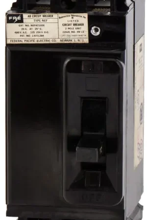 Federal Pacific NEF421020 - 20A 2 Pole Molded Case Circuit Breaker One Day Deal
