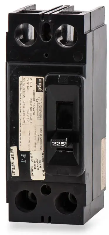 Hot Picks Federal Pacific NEJ222225 - 225A 2 Pole Molded Case Circuit Breaker