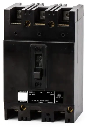 In Demand Eaton / Westinghouse EH3015 - 15A 3 Pole Molded Case Circuit Breaker