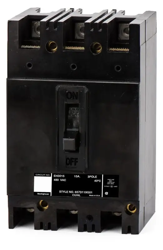 In Demand Eaton / Westinghouse EH3015 - 15A 3 Pole Molded Case Circuit Breaker