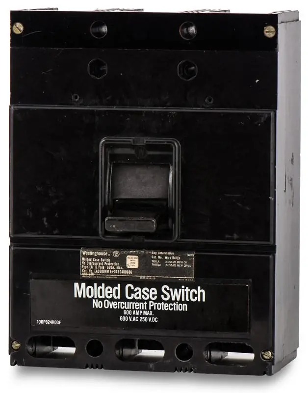 Time-Limited Eaton / Westinghouse LA3600NW - 600A 3 Pole Molded Case Switch