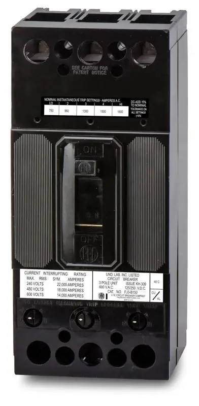 Time-Limited Siemens FJ3B150 - 150A 3 Pole Molded Case Circuit Breaker