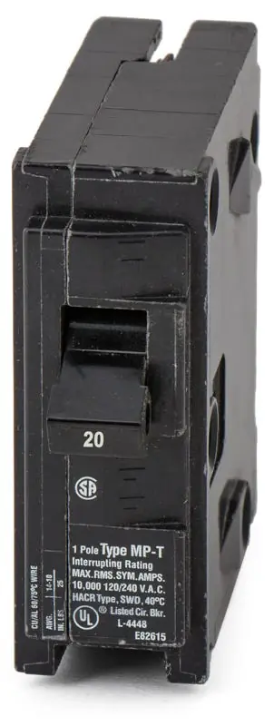 Premium Siemens / Murray MP120 - 20A 1 Pole Miniature Circuit Breaker