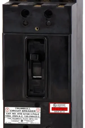 Same Day Shipping ABB / Trumbull ATB32100 - 100A 3 Pole Molded Case Circuit Breaker