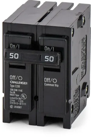 Eaton / Challenger C250 - 50A 2 Pole Miniature Circuit Breaker Super Sale