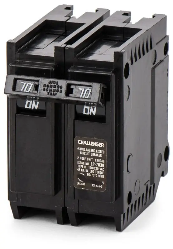 Eaton / Challenger C270 - 70A 2 Pole Miniature Circuit Breaker Special Offer