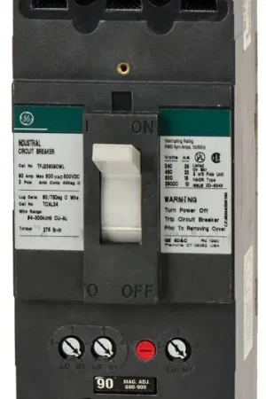 ABB / General Electric TFJ236090WL - 90A 3 Pole Molded Case Circuit Breaker Special Discount