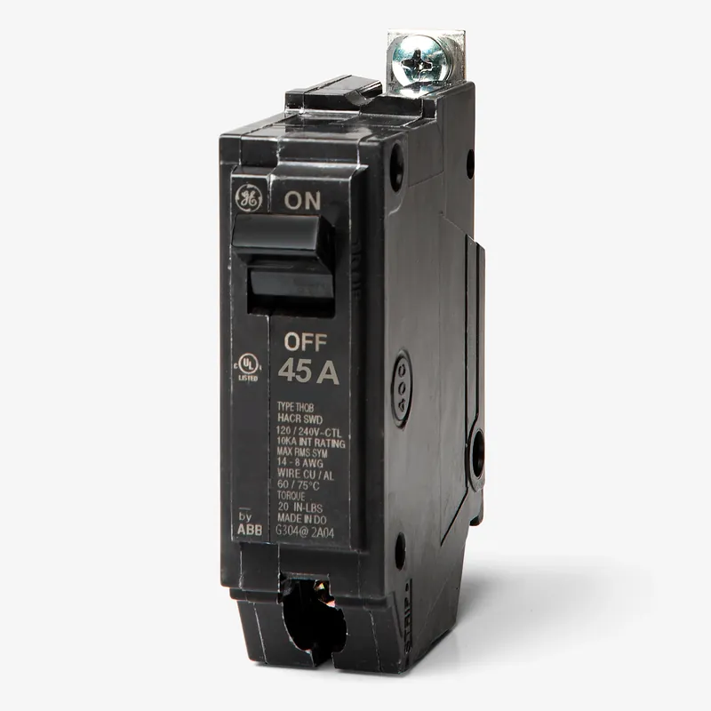 Place Order ABB / General Electric THQB1145 - 45A 1 Pole Miniature Circuit Breaker