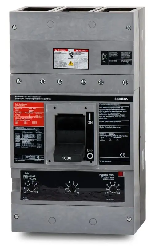 Siemens CPD63B160 - 1600A 3 Pole Molded Case Circuit Breaker Weekend Sale