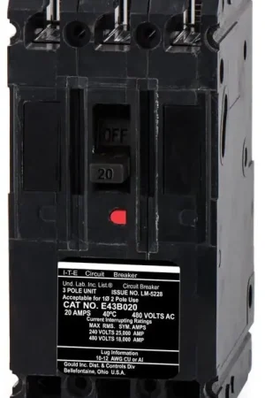 Direct From Factory Siemens E43B020 - 20A 3 Pole Molded Case Circuit Breaker