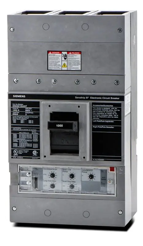 Siemens SND69100ANT - 1000A 3 Pole Molded Case Circuit Breaker Shop Now
