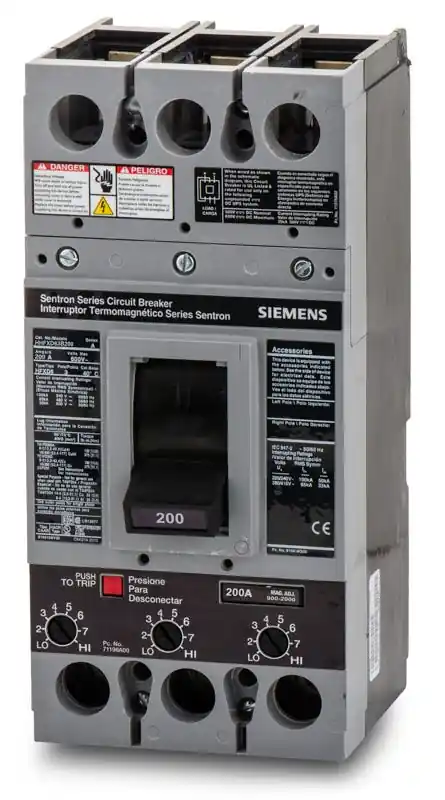Free Returns Siemens HHFXD63B200 - 200A 3 Pole Molded Case Circuit Breaker