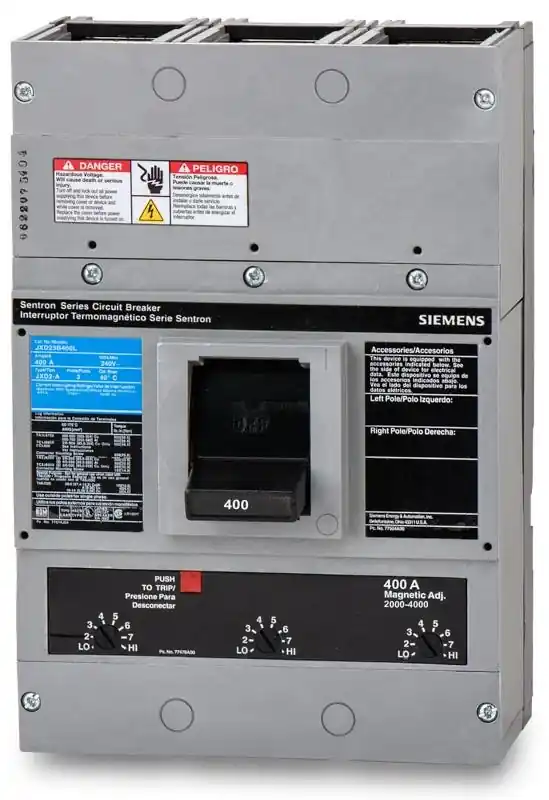 Siemens JXD23B400L - 400A 3 Pole Molded Case Circuit Breaker Top Pick