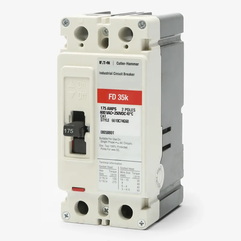 Trending Eaton / Cutler-Hammer FD2175L - 175A 2 Pole Molded Case Circuit Breaker