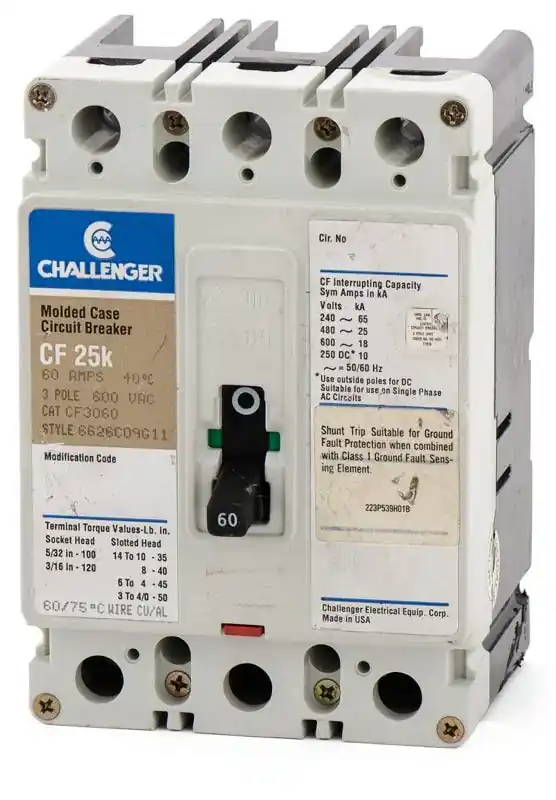 Eaton / Challenger CF3060 - 60A 3 Pole Molded Case Circuit Breaker Hot Deal