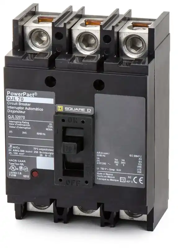 Grab Now Square D QJL32070 - 70A 3 Pole Molded Case Circuit Breaker