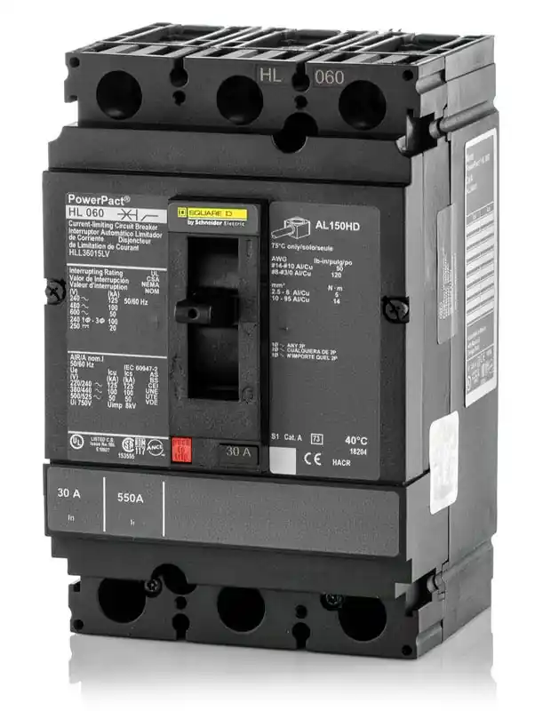 Square D HLL36015LV - 15A 3 Pole Molded Case Circuit Breaker Best Seller
