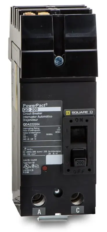 Square D QDA222004 - 200A 2 Pole Molded Case Circuit Breaker Order Now