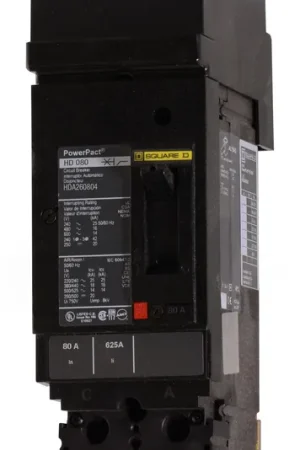 Trusted Brand Square D HDA260804 - 80A 2 Pole Molded Case Circuit Breaker