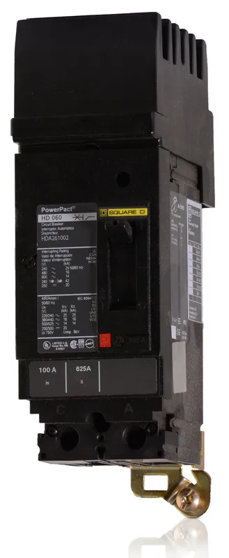 Low Price Square D HDA261002 - 100A 2 Pole Molded Case Circuit Breaker