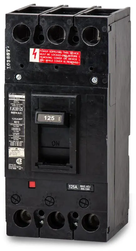 Certified Siemens FJ63B125 - 125A 3 Pole Molded Case Circuit Breaker